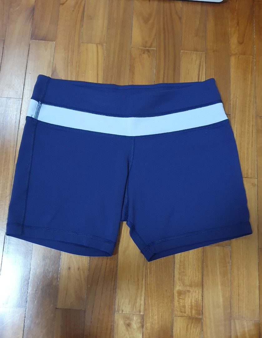 Lululemon purple yoga shorts Women s Fashion Activewear on Carousell