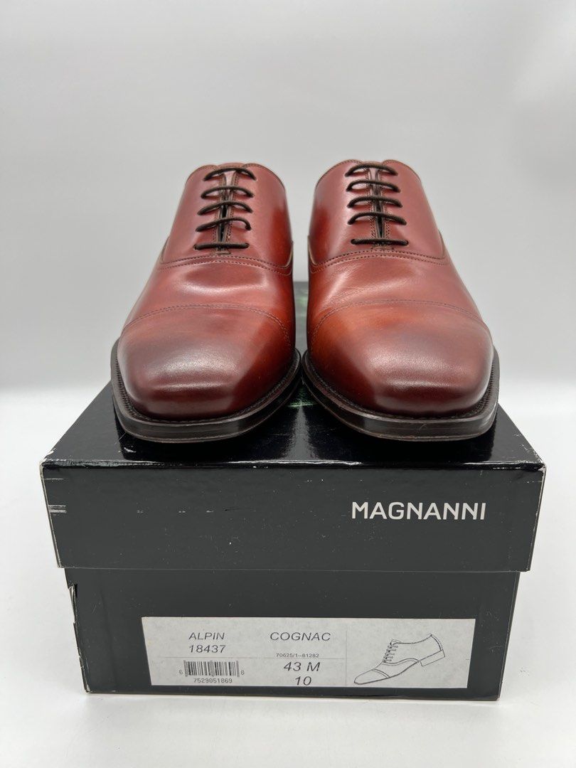 Magnanni Alpin Leather Dress Shoes Cognac US10 Carousell