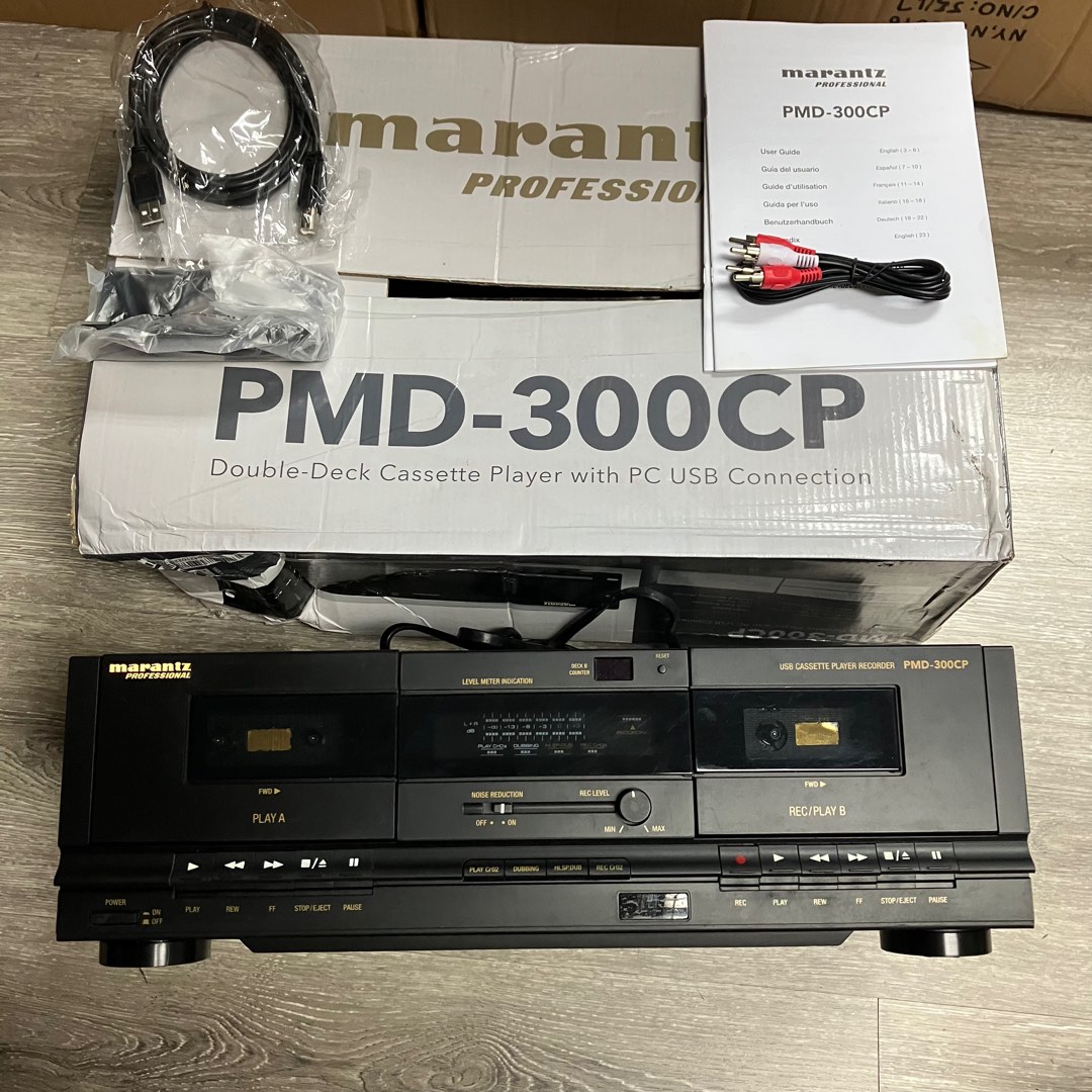 Marantz PMD300CP Dual USB Cassette Deck, Audio, Portable Music Players