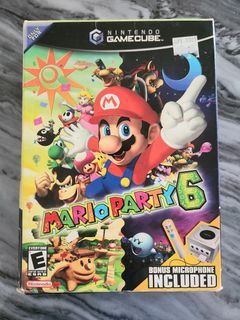 Mario Party 6 (w/ Microphone) Authentic for Nintendo Gamecube