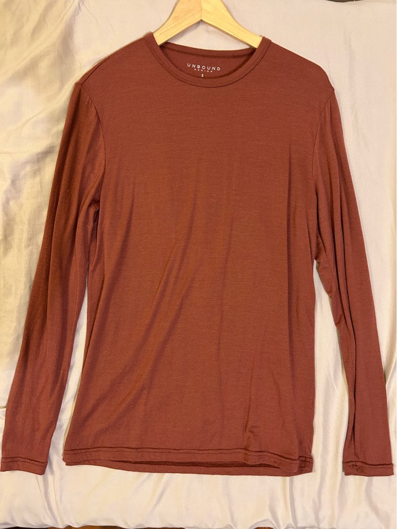 Merino Wool Long Sleeve Tee, Men's Fashion, Tops Sets, Tshirts