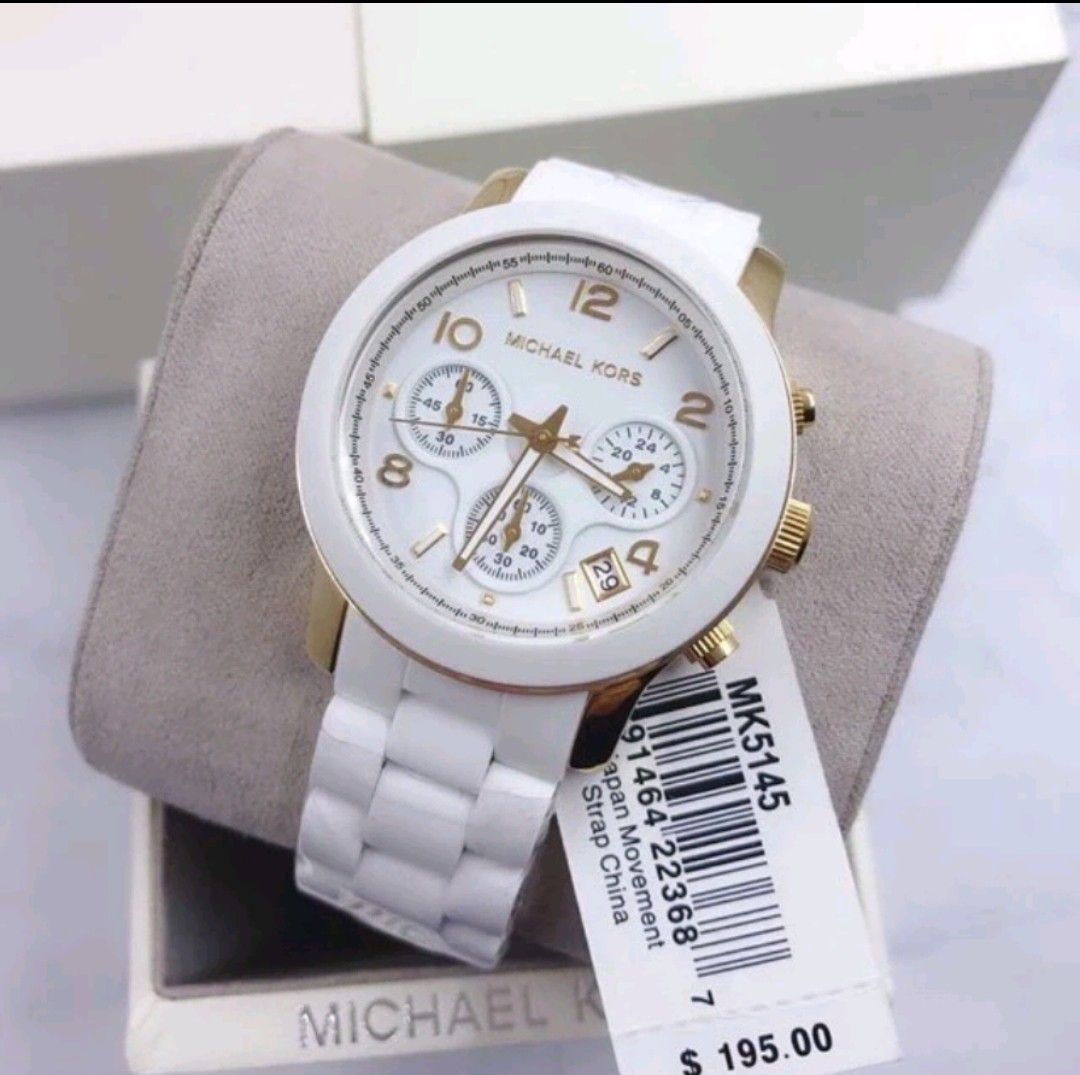 MICHAEL KORS MK5145 White Ceramic Women Watch ORIGINAL Women s Fashion Watches Accessories Watches on Carousell