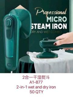 Micro Steam Iron Dry and Wet Combo