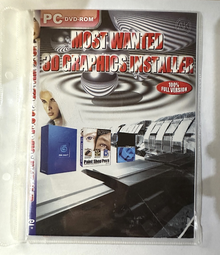 Most Wanted 3D Graphics Installer ; Paint Shop Pro 9, Computers & Tech ...