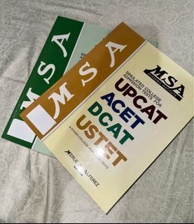 MSA Simulated College Admission Test for UPCAT, ACET, DCAT, USTET