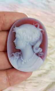 NEW ARRIVAL‼️‼️DIRECT from JAPAN 🇯🇵❤
LOOSE REAL AGATE CAMEOS 40mm size
RED AGATE
LADY CAMEO HAND CARVED DESIGNS
Price 4k add sf
In very good condition. No issues.