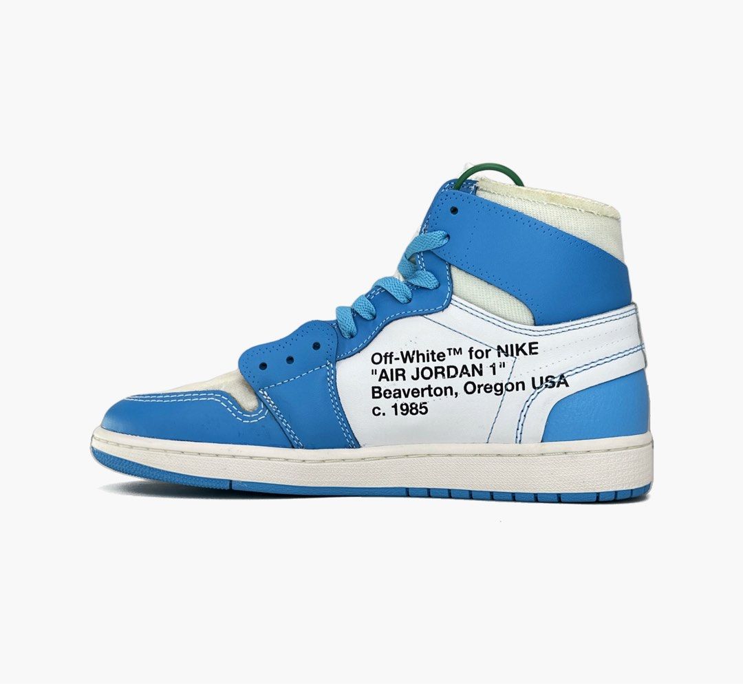 off white air jordan 1 retro high og unc