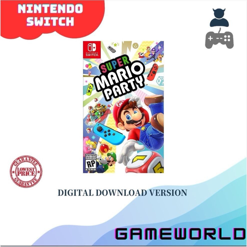 NINTENDO SWITCH】Super Mario Party Digital Download Games Normal Version,  Video Gaming, Video Games, Nintendo on Carousell