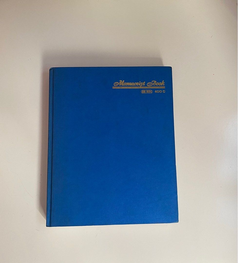 Notebook (Category: Assessment Books) located in Singapore. Submitted by Kibina (Listing ID 1309369155, Image 3). Description: A Manuscript Book with 400 pages to do credit/debit..