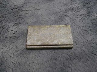 Off White Metal Snap Clutch Bag