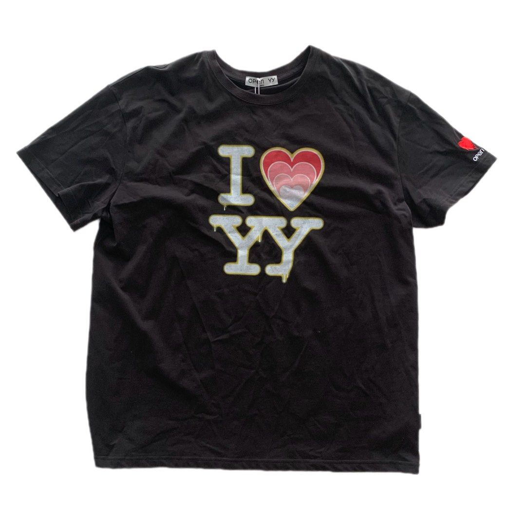 OPEN YY UNISEX HEART I LOVE YY T SHIRT