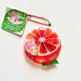 orange fruit keychain (t. trinkets, foodie, aniks, anik-anik, phone charm)