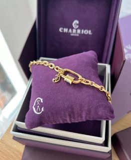 💯ORIGINAL CHARRIOL FOREVER LOCK BRACELET YELLOW GOLD