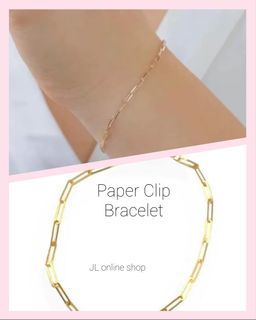 Paper clip bracelet