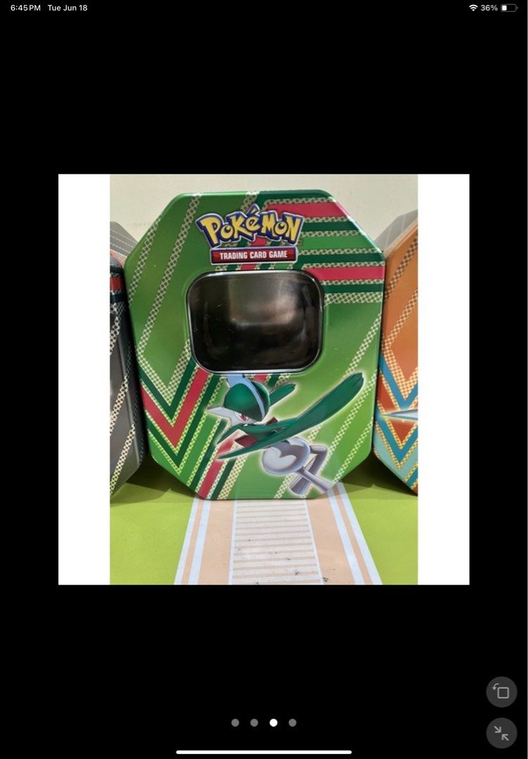 Pokemon TCG Empty Tin Can 200 EACH (Category: Card Boxes & Cases) located in Cavite. Submitted by shoppingmommadsma (Listing ID 1309463040, Image 3). Description: AUTHENTIC Pokemon TCG Empty Tin Can 200 EACH 100% Original Rotom Gallade -SOLD Giratina Empty tins good for storing cards and other collectibles. Collectible Case Container no cards inside limited supplies.