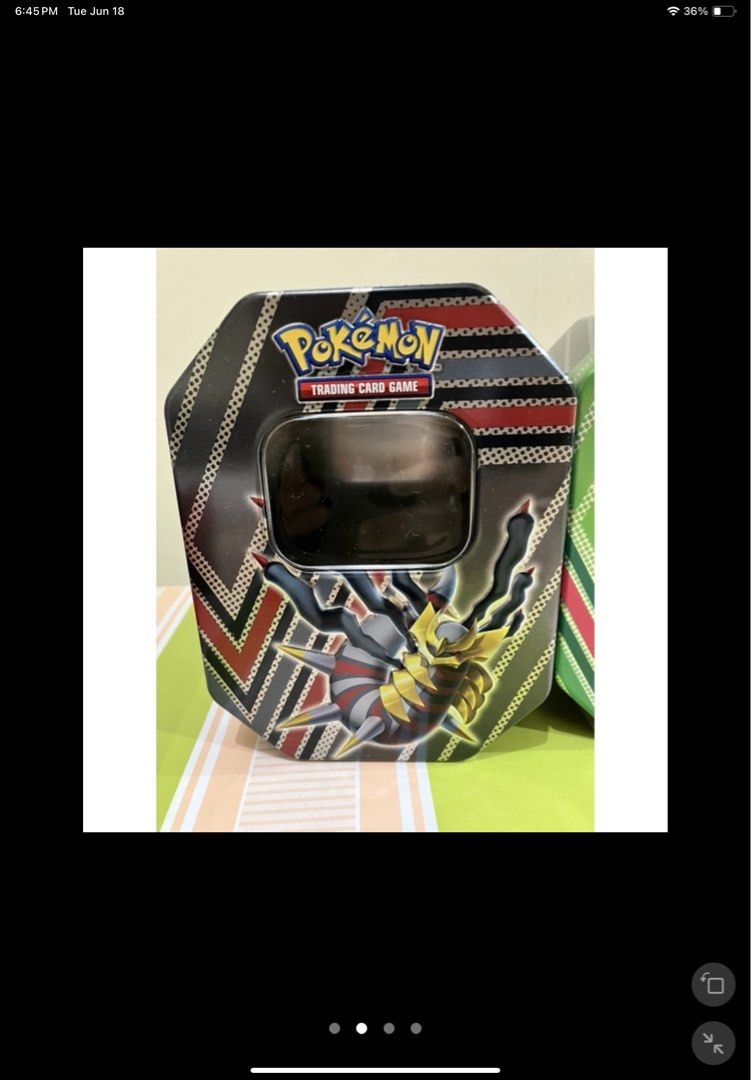 Pokemon TCG Empty Tin Can 200 EACH (Category: Card Boxes & Cases) located in Cavite. Submitted by shoppingmommadsma (Listing ID 1309463040, Image 2). Description: AUTHENTIC Pokemon TCG Empty Tin Can 200 EACH 100% Original Rotom Gallade -SOLD Giratina Empty tins good for storing cards and other collectibles. Collectible Case Container no cards inside limited supplies.
