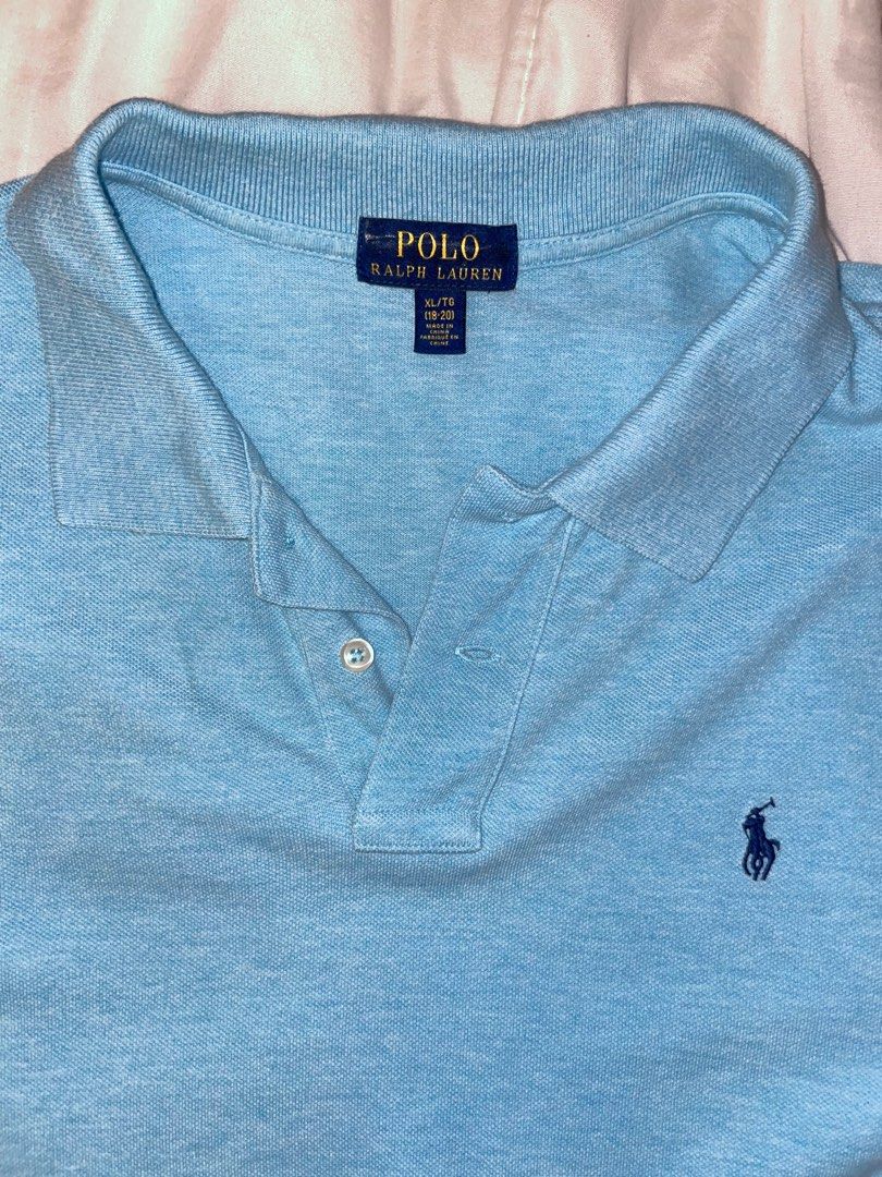 Polo Ralph Lauren Classic Sky Blue Polo (Category: Tshirts & Polo Shirts ) located in Marikina City. Submitted by cookisilogs (Listing ID 1309533521, Image 2). Description: WORN ONCE ONLY Classic Polo Sky Blue Color Quality: 100 NO STAINS NO FLAWS XL (on tag) RFS: Color doesnt suit me.