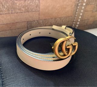 Pre loved GG slim belt for women size 85 fit to size 26-34