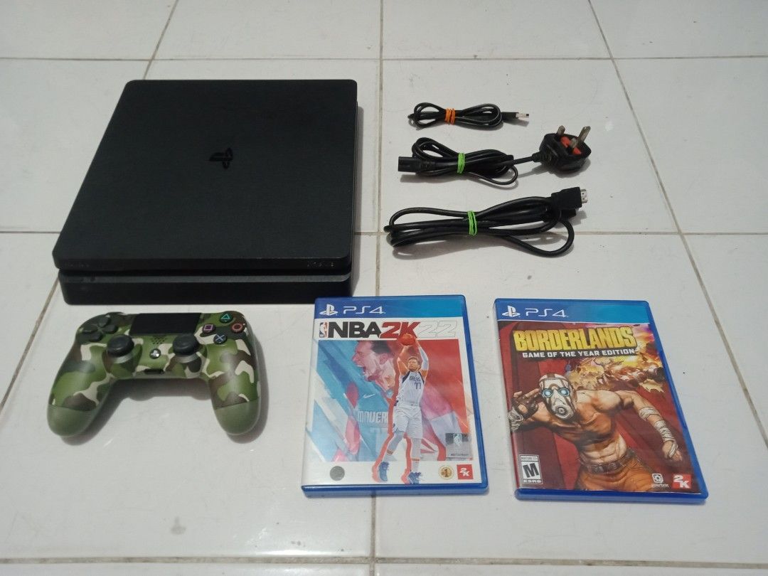 Ps4 slim with games 6999 fix, Video Gaming, Video Game Consoles,  PlayStation on Carousell