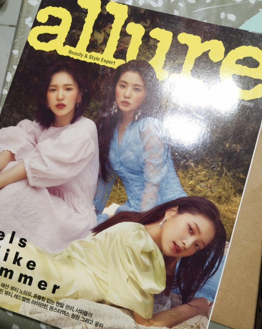 Red Velvet Allure Magazines - Rare/OOS (Category: Magazines) located in Quezon City. Submitted by lois_bns (Listing ID 1309529507, Image 1). Description: Red Velvet Allure 2019 magazines 2 versions. Wendy Irene Yeri version - 750 Seulgi and Joy version - 750.