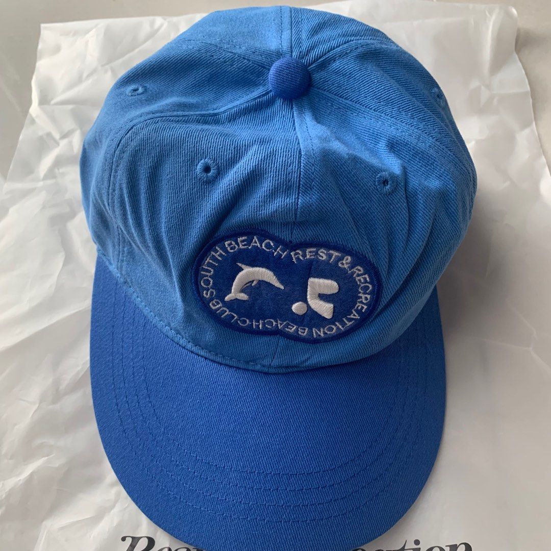 【Rest&Recreation】24SS★RR NEW LOGO PATCH BALL CAP Rest & Recreation RR New Logo Patch Ball Cap - Blue