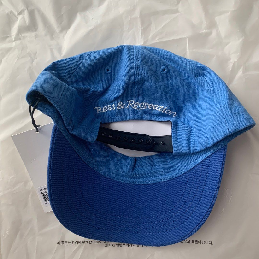 【Rest&Recreation】24SS★RR NEW LOGO PATCH BALL CAP Rest & Recreation RR New Logo Patch Ball Cap - Blue