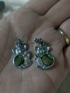Silvertone Kuala Earrings