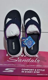 Skechers Go Walk Sandals Navy Blue.