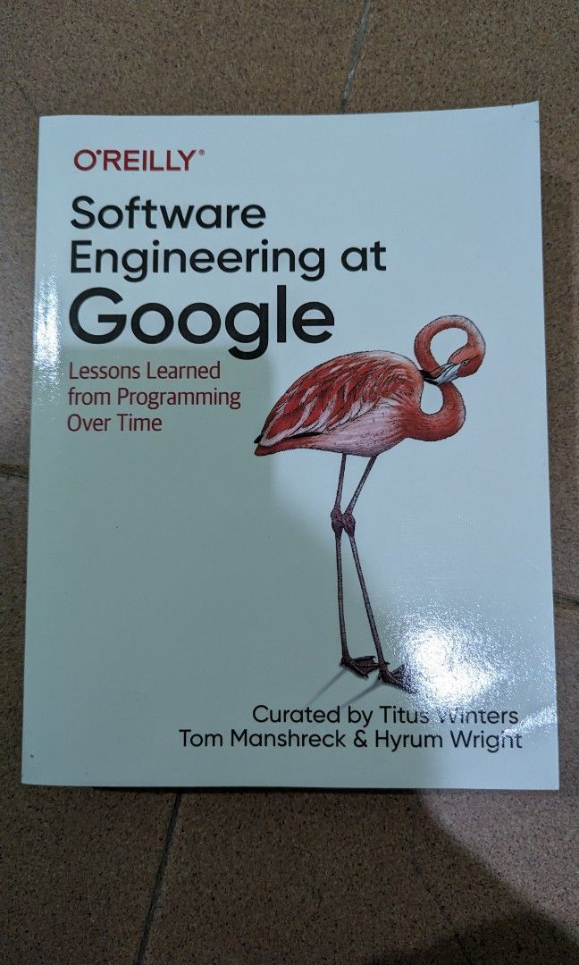 Software engineering at google (Category: Textbooks) located in Singapore. Submitted by naviiiera (Listing ID 1309481878, Image 2). Description: Buy with other books for discount: 3 for $5 off total 5 for $10 off total.