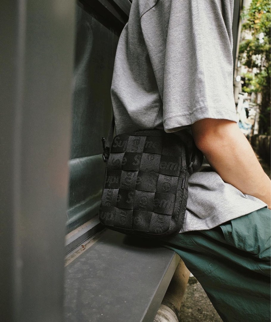 Supreme Woven Shoulder Bag, Men's Fashion, Bags, Sling Bags