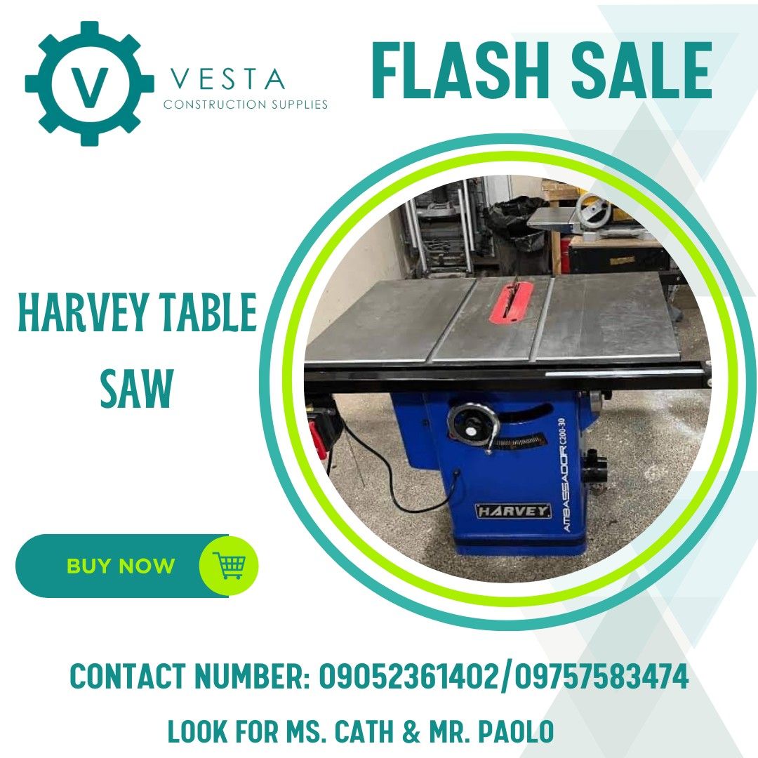 TABLE SAW (Category: Construction Tools & Equipment) located in Manila. Submitted by cathvesta_sales (Listing ID 1309418813, Image 1). Description: .