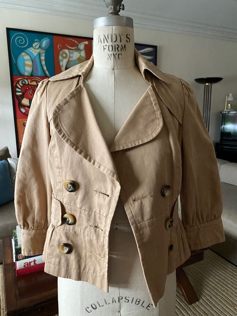 Topshop apricot coat top