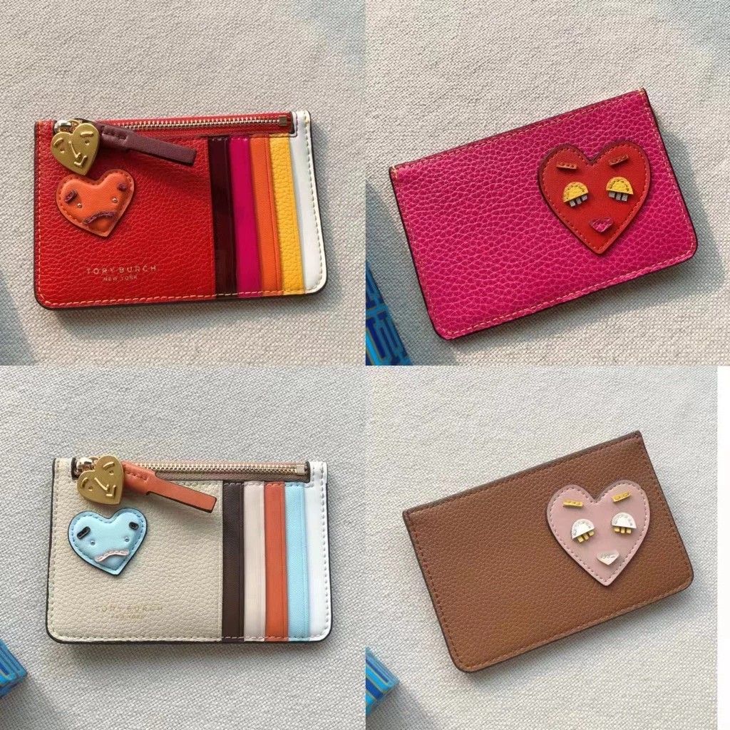 Tory burch heart coin purse sale