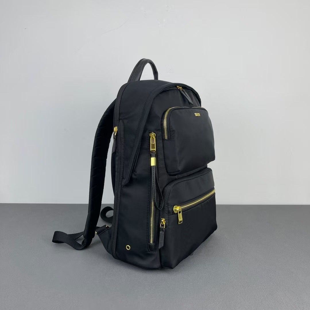 TUMI MONTANA BLACK GOLD ZIP, Women's Fashion, Bags & Wallets, Backpacks ...