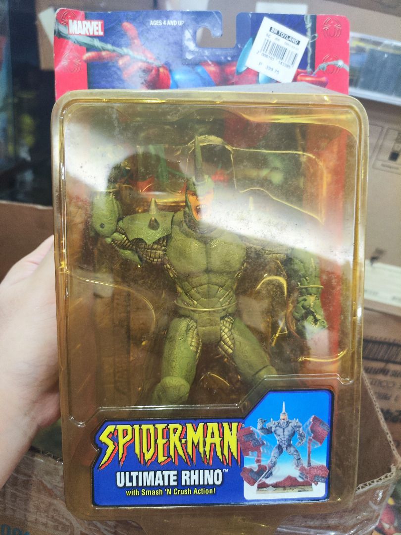 Ultimate Rhino Vintage Spider-Man Classics Action Figure Toybiz Marvel ...