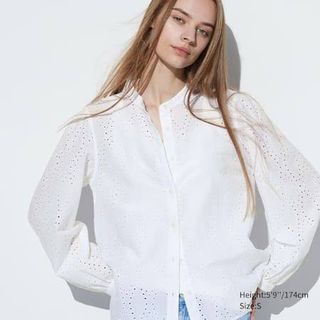 Uniqlo cotton embroidered long sleeves