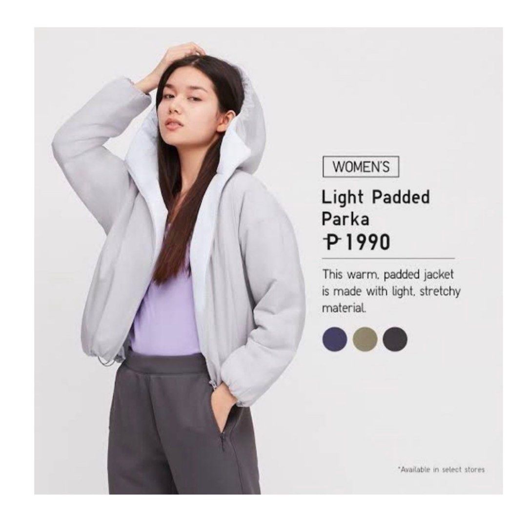 Uniqlo light padded parka top