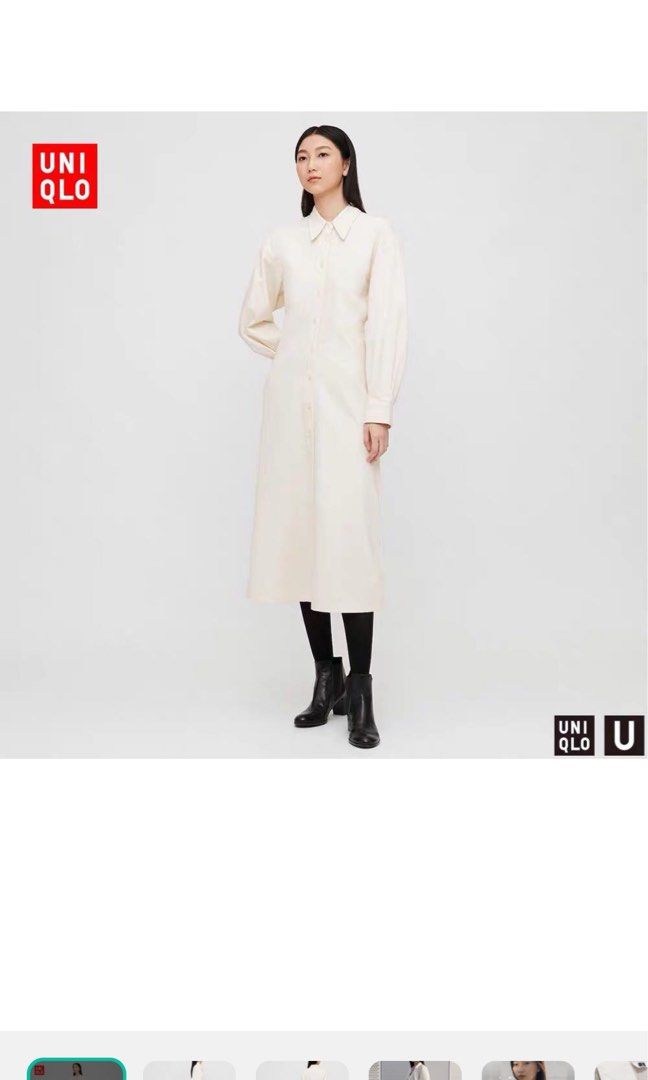 uniqlo u denim dress Uniqlo u denim long