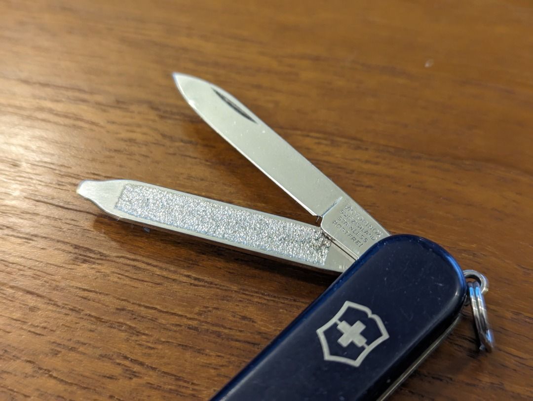 Victorinox Signature Classic SD Dark Blue Purple Swiss Army Knife Pen 58mm Hobbies Toys Stationery Craft Craft Supplies Tools on Carousell