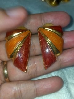 Vintage Enamel Stud Earrings