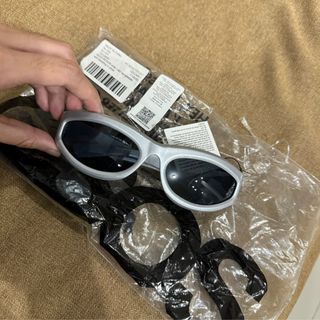 Visor Sunglasses in Silver