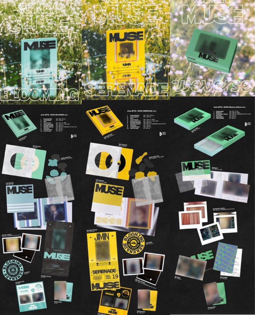ジミンJIMIN（BTS）『MUSE』Weverse アーリーバード特典 トレカ2枚他 4