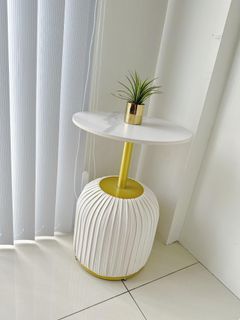 White Gold luxury side table