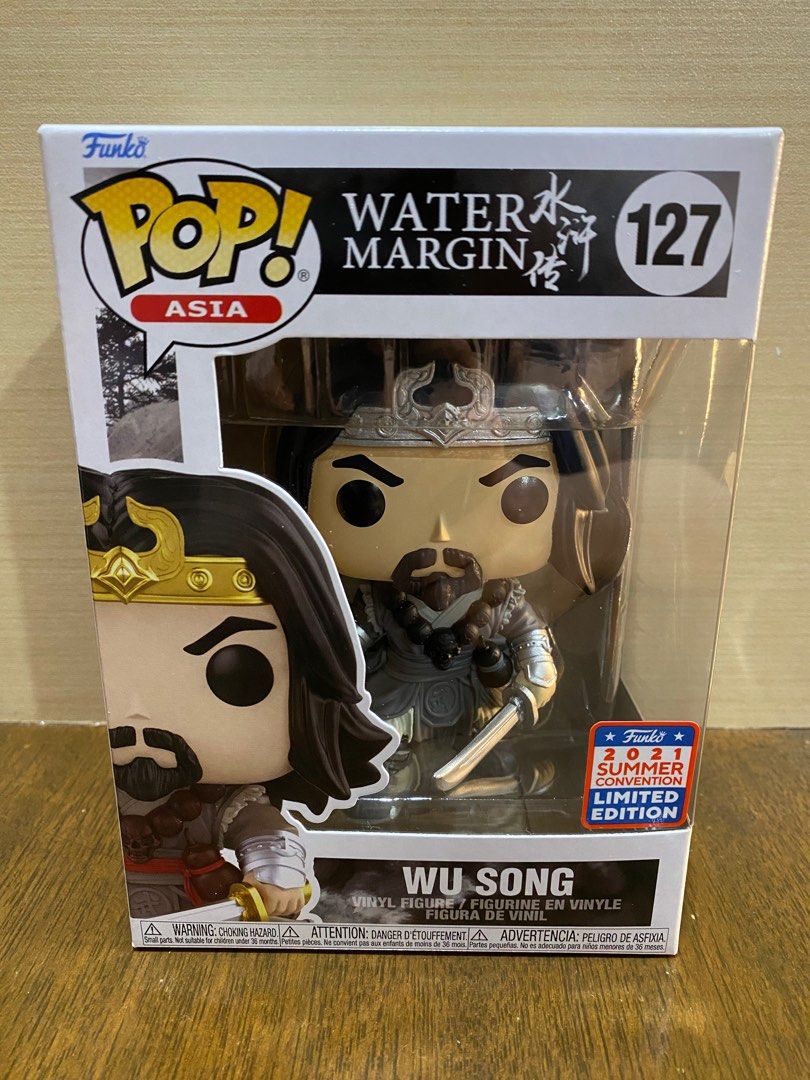 Wu Song Funko POP! (Category: Designer & Blind Box Toys) located in Quezon City. Submitted by d.c0__ (Listing ID 1309518481, Image 1). Description: Water Margin: Wu Song #127 (2021 Summer Convention Limited Edition China Exclusive) Condition: 8/10 Free Protector and Sorter Box PM for pics MoP: GCash Shipping: Lalamove/Grab (buyer’s expense) Item Location: QC Banawe Area.