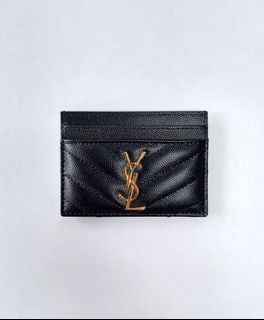 Ysl croc card holder