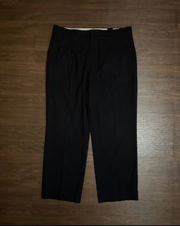 📌YSL Yves Saint-Laurent Formal Pants with Logo on the Belt | Men's Pants | Vintage | Luxury | Black