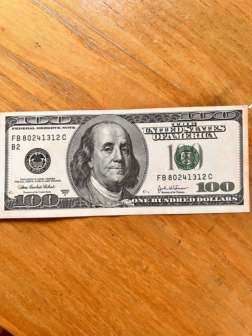 舊版美金100美元, 興趣及遊戲, 收藏品及紀念品, 錢幣- Carousell