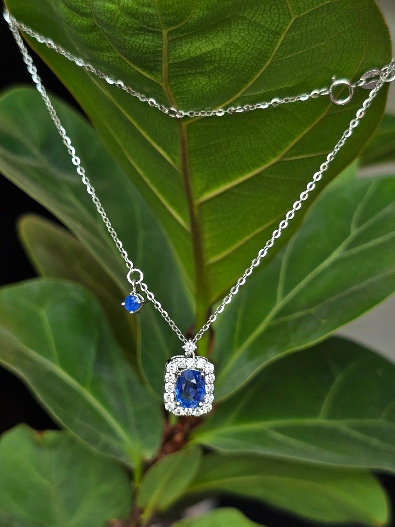 Genuine sapphire necklace shop