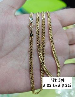 18K Saudi Gold japan style necklace
