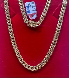 18K Saudi Gold mens  necklace